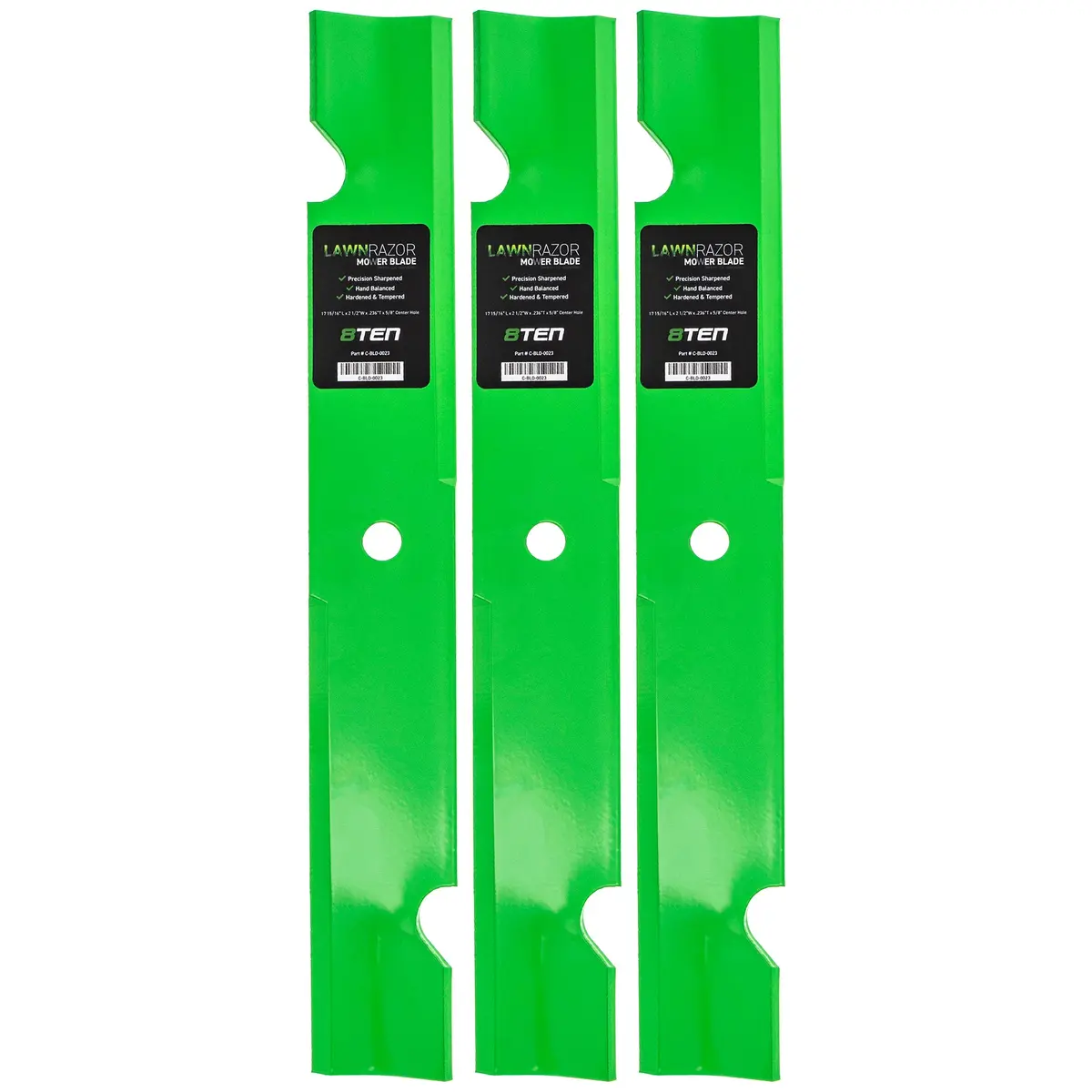Lawnrazor Notched Medium Lift Blade For Husqvarna Toro Wm132022 112111-02 038-3000-00 32022A | 3-Pack 1