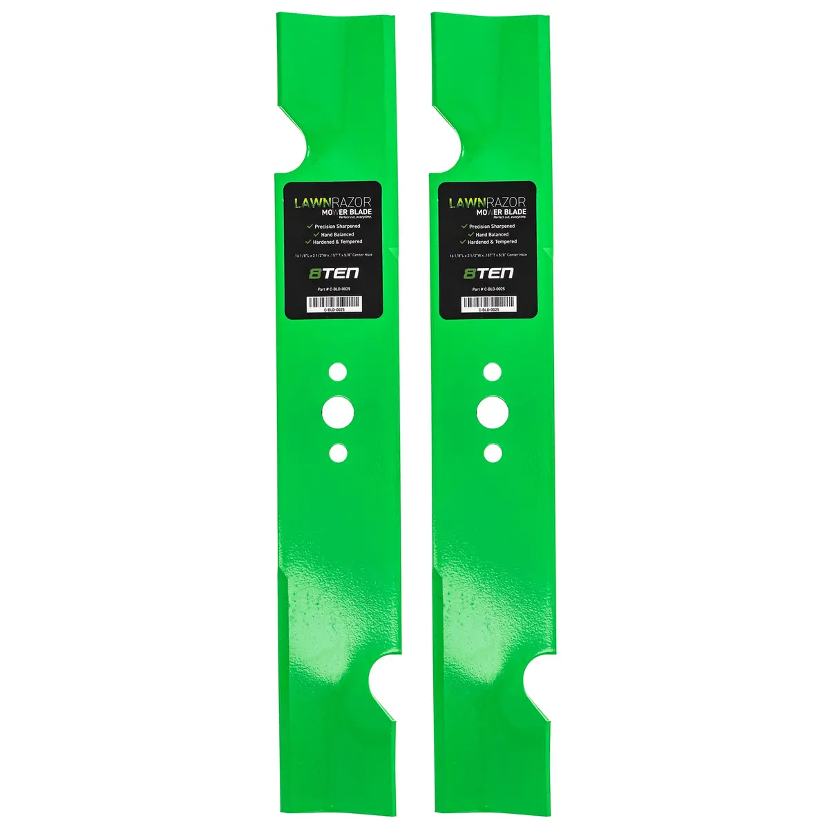 Lawnrazor Notched High Lift Blade For Gravely Ariens Exmark 112111-01 038-3000-00 32061A 04919100 | 2-Pack 1