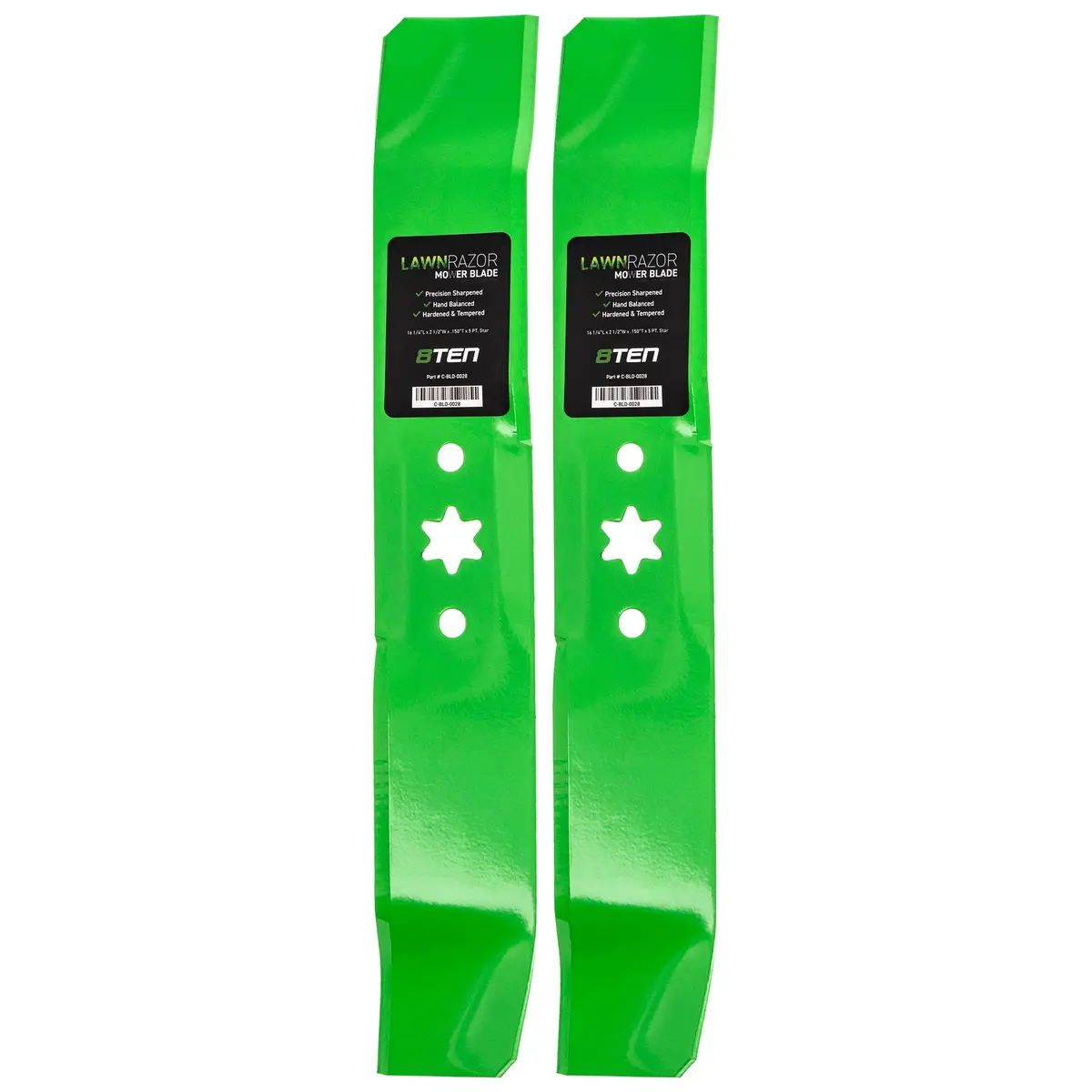 Lawnrazor Outer Mower Blade Set 810-Cbl2240d For Huskee Ranch King Troy-Bilt 942-04125 742-04125 | 2-Pack 1