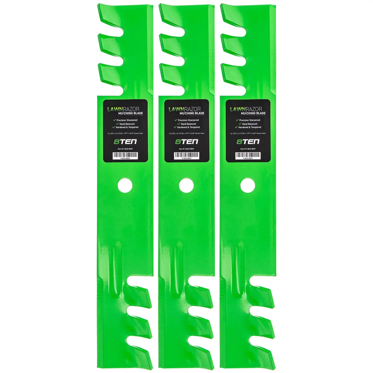 Lawnrazor Toothed Blade For Gravely Ariens Exmark 038-5350-00 112111-01 32061A 04919100 05244100 | 3-Pack 1