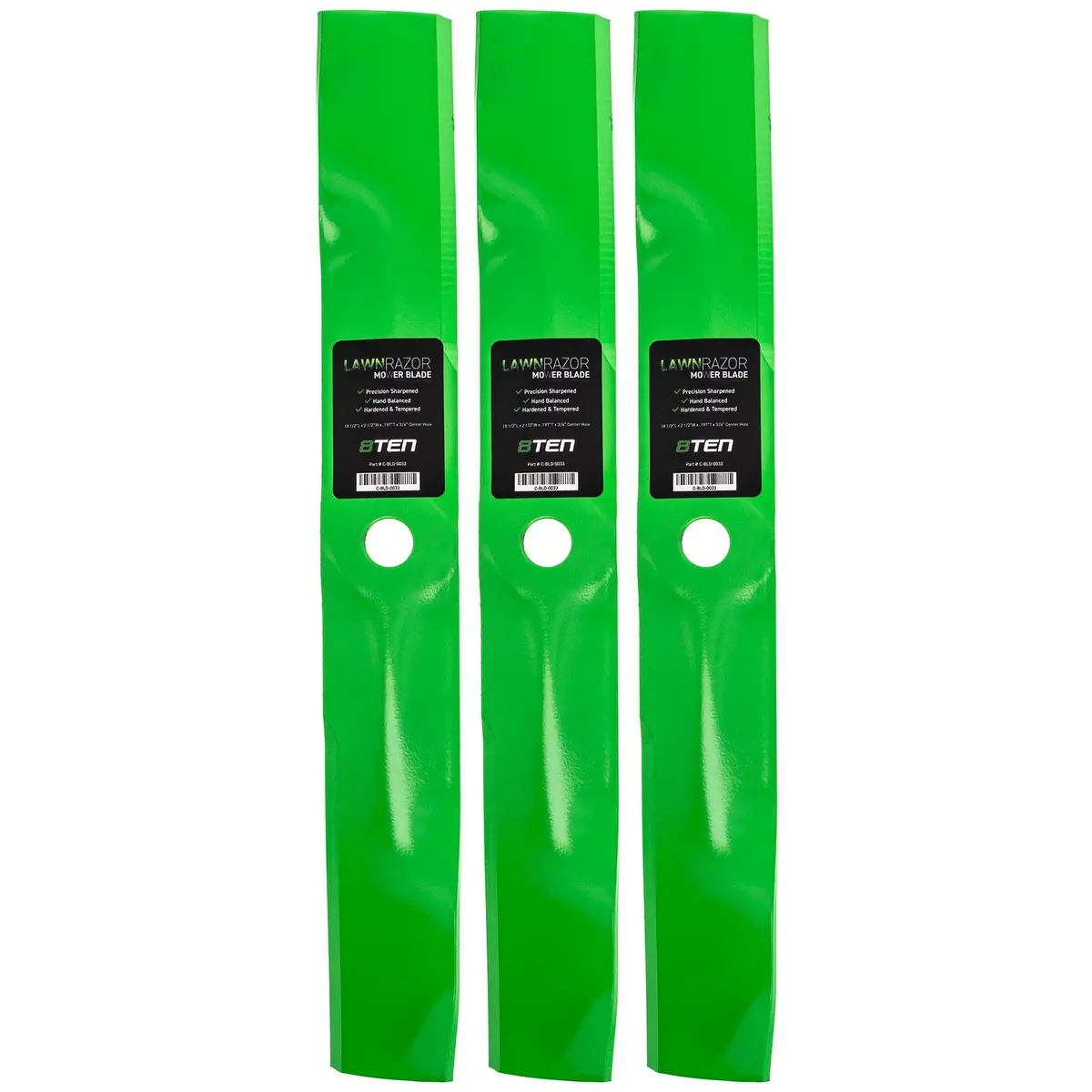 Lawnrazor Medium Lift Blade Set For John Deere Sabre Scotts M115496 Gy20569 M113518 M115329 M135590 | 3-Pack 1