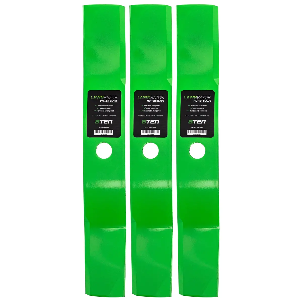 Lawnrazor Medium Lift Blade For John Deere M136194 | 3-Pack 1