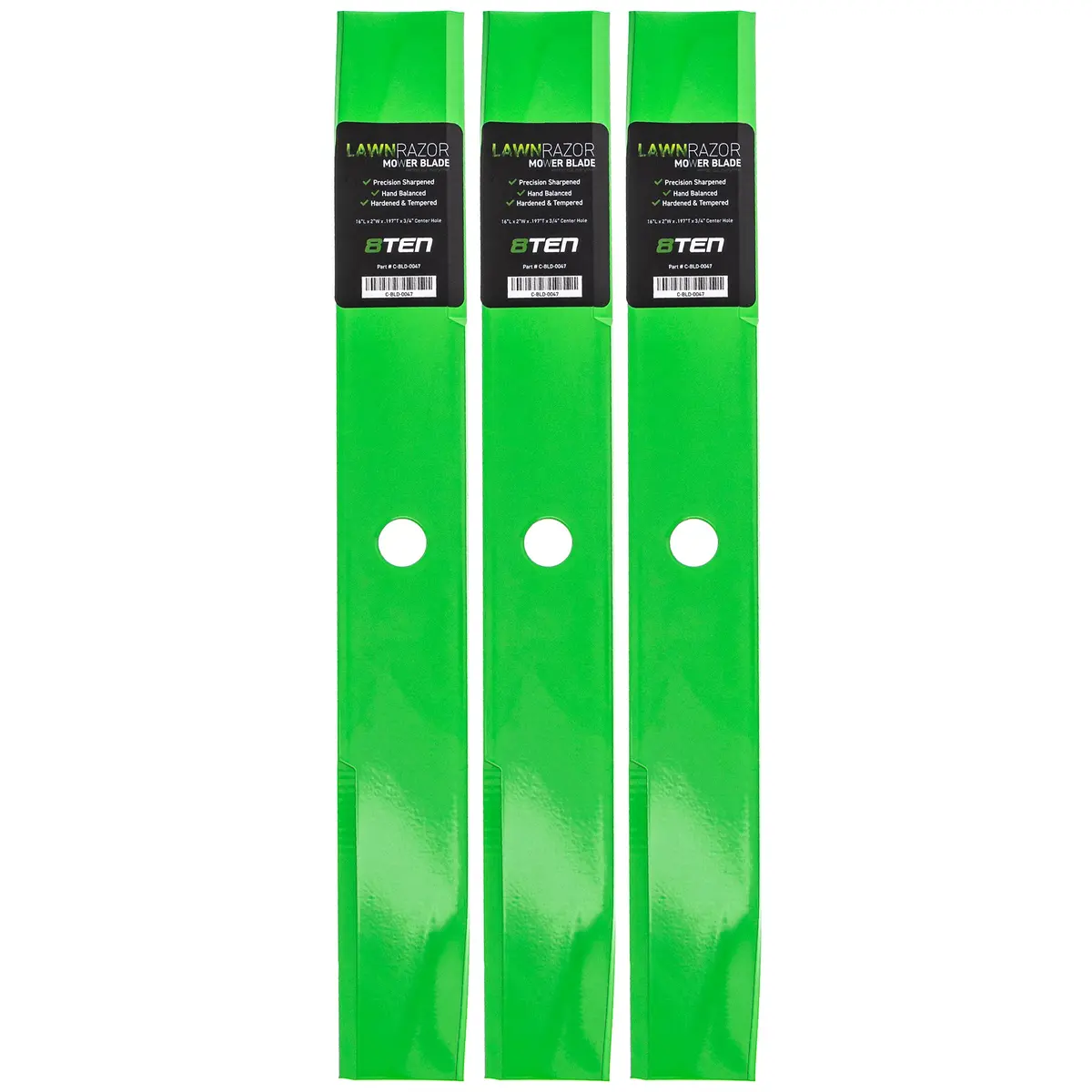 Lawnrazor High Lift Set Blade For John Deere Sabre M41967 Am31100 M124343 | 3-Pack 1