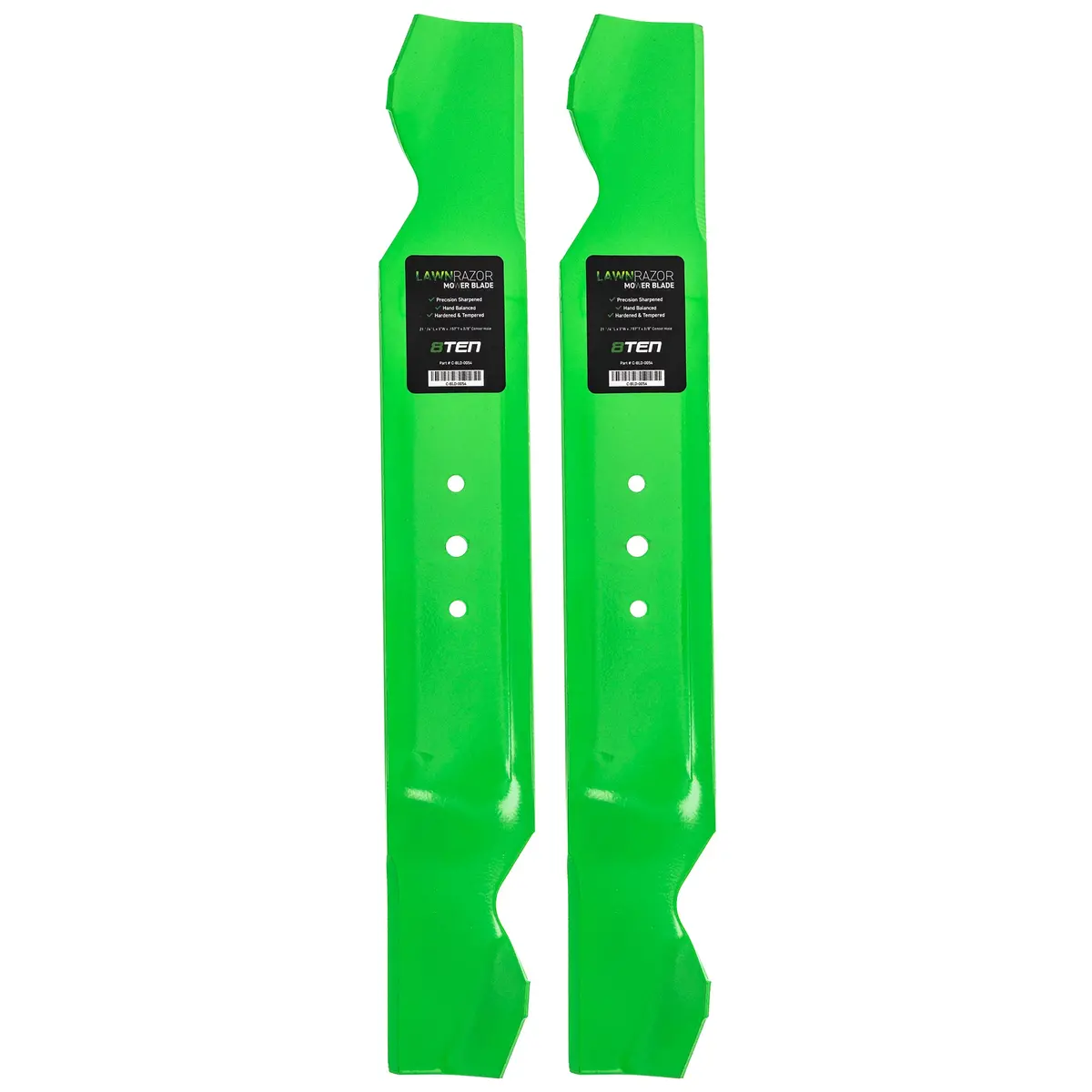 Lawnrazor Notched High Lift Blade For Hechinger Lawn Hawk Agway 742-0499 742-0499A 942-0499A | 2-Pack 1