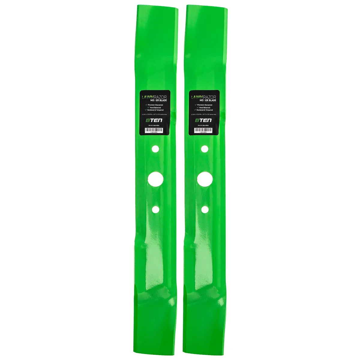 Lawnrazor High Lift Mower Blade Set For John Deere M148613 M139976 M135881 M159047 M139977 M135882 | 2-Pack 1