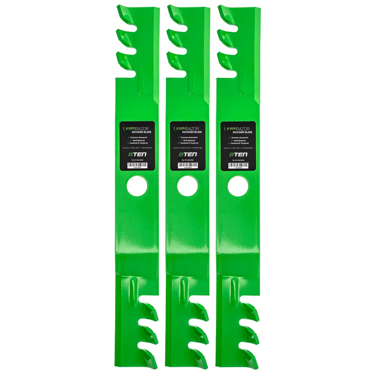 Lawnrazor Toothed Blade For Kubota 76539-34330 K5651-34340 70000-00602 70000-25001 | 3-Pack 1