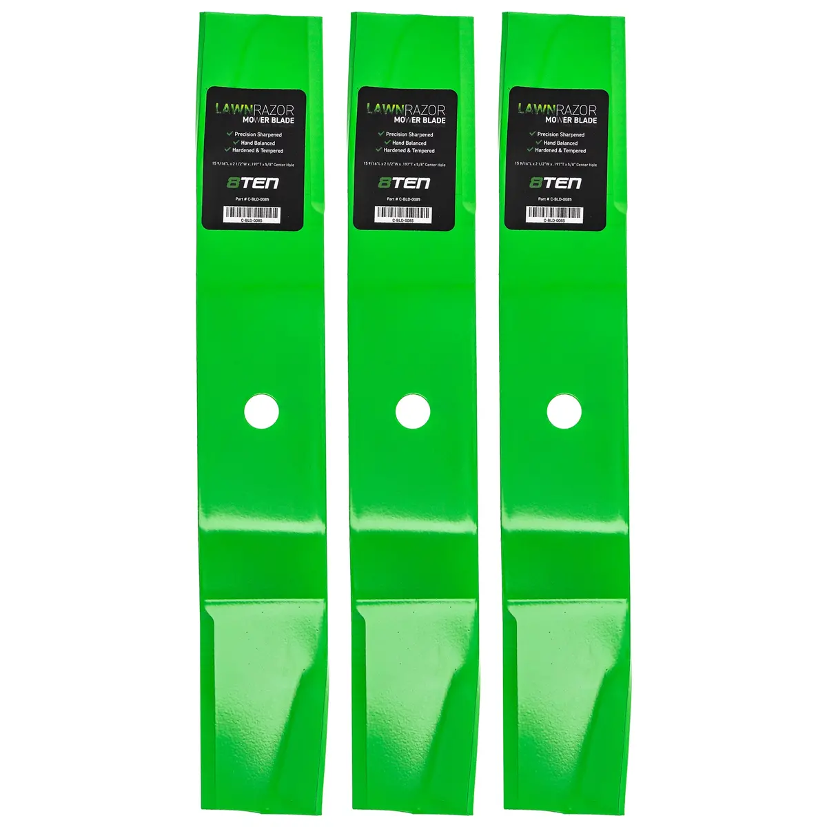 Lawnrazor High Lift Blade For Toro Wheel Horse 54-0010-03 54-0010 55-4940 55-4940-03 108-1125 | 3-Pack 1