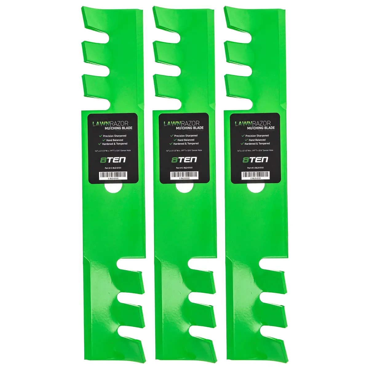 Lawnrazor Toothed Blade For John Deere M41237 Am30698 | 3-Pack 1