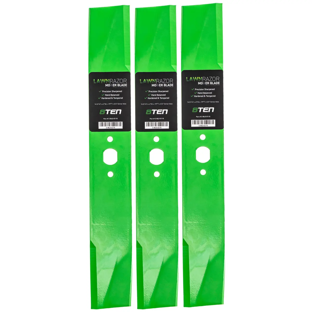 Lawnrazor Medium Lift Blade For Wheel Horse Toro 100200 101335 100777 100776 6693 | 3-Pack 1
