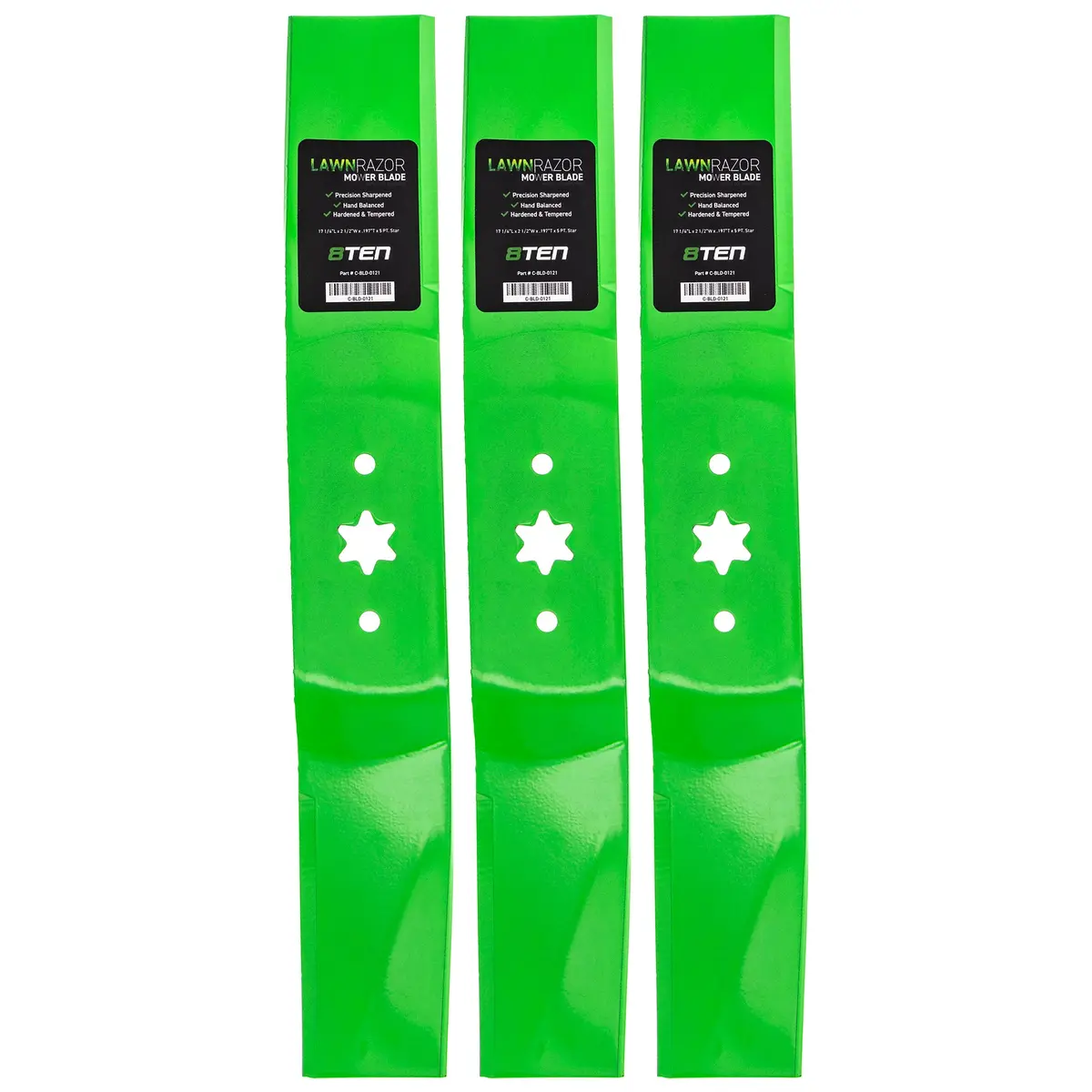 Lawnrazor High Lift Blade For Huskee Yard-Machines White Outdoor 942-0623 742-0623 742-0623-0637 | 3-Pack 1