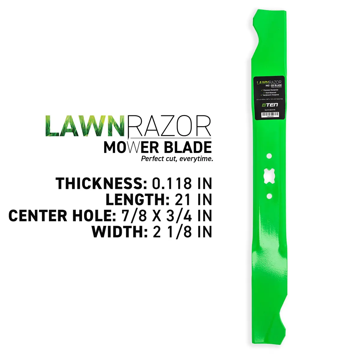 Lawnrazor Mower Blade For Craftsman Cub Cadet Columbia 742-0741 942-0741A 942-0741 01002810 2