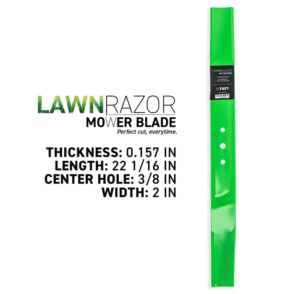 Lawnrazor High Lift Blade For Eversharp Forest City Ace 942-0125B 742-0125 2
