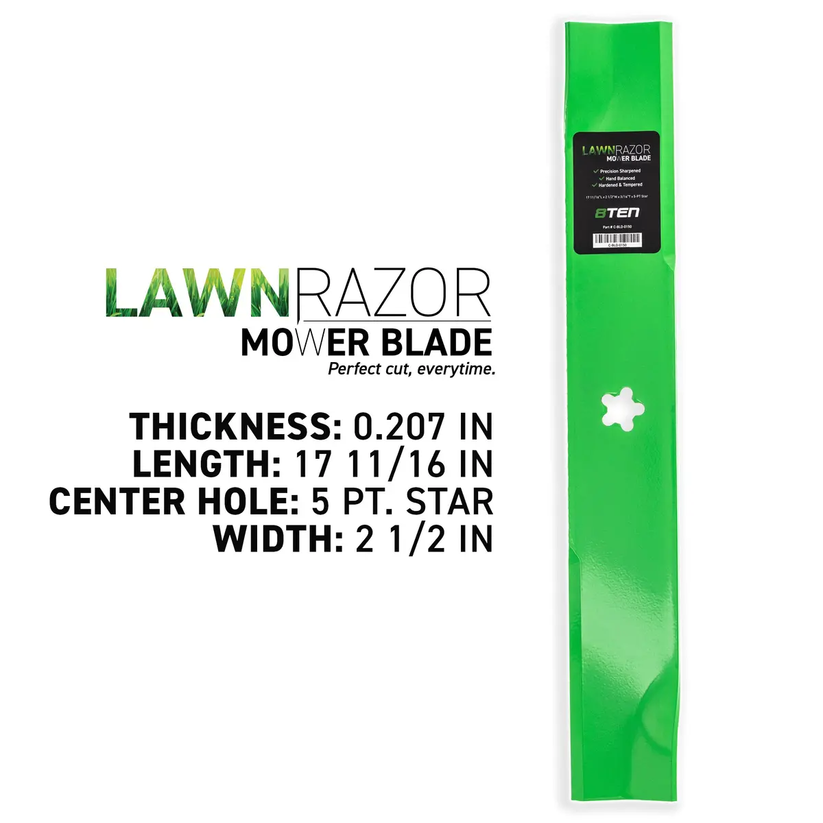 Lawnrazor High Lift Blade For Husqvarna Jonsered 574870801 | 1-Pack 2