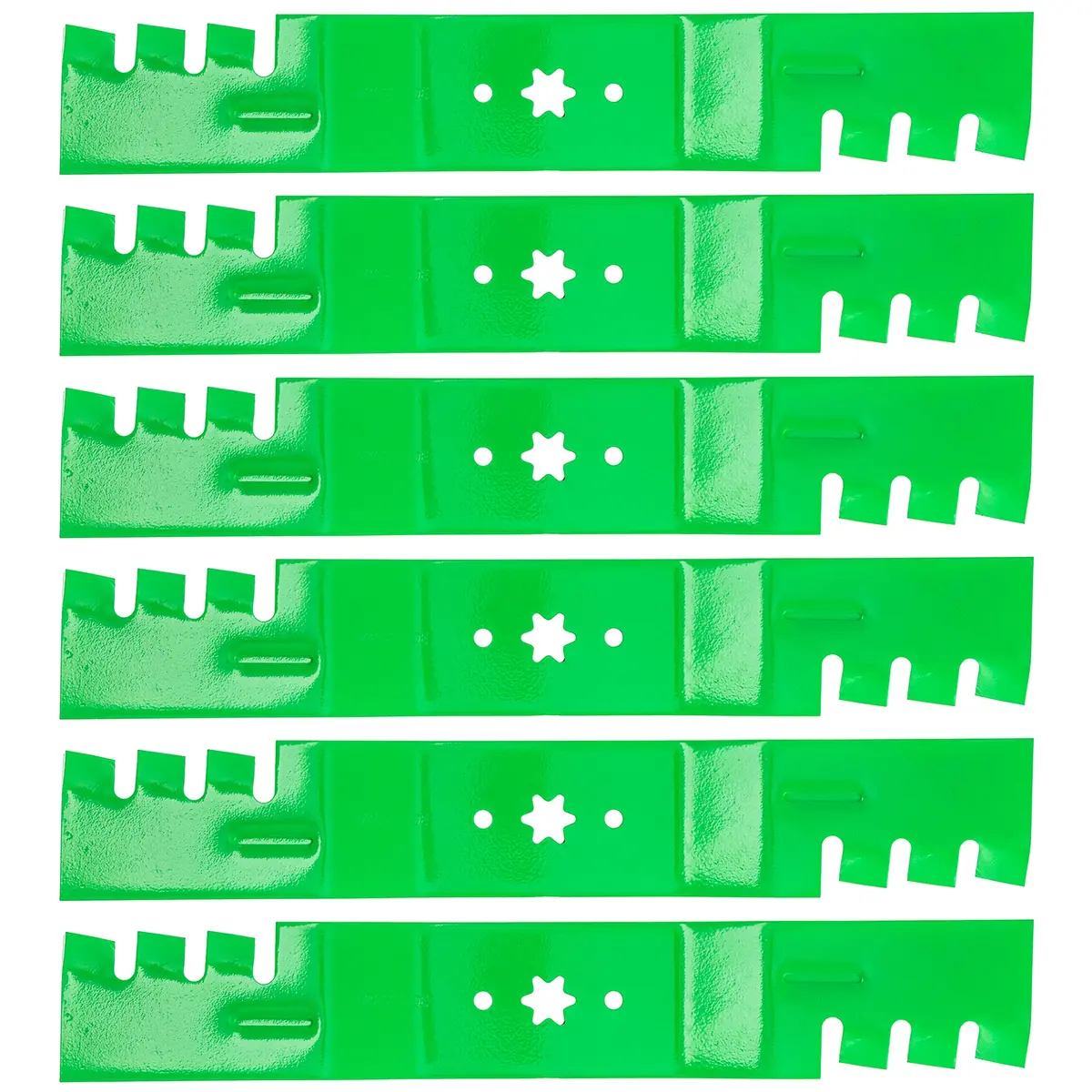 Lawnrazor Toothed Blade For Cub Cadet Columbia Troy-Bilt 742-0677 942-0677 942-0677A 742-0677A | 6-Pack 2