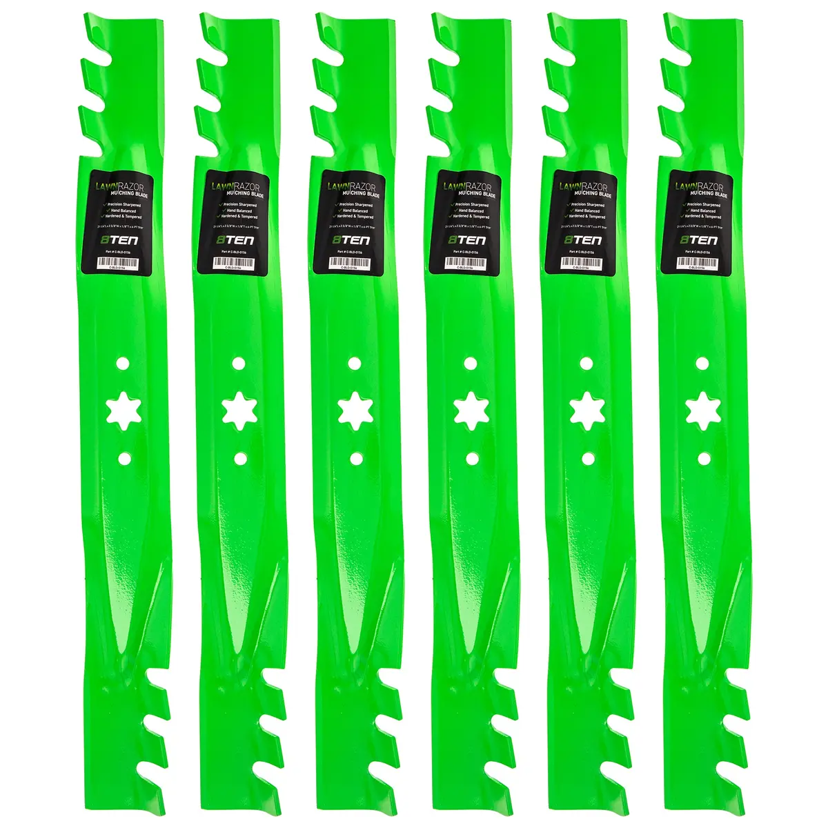 Lawnrazor Toothed Blade For Craftsman Columbia Cub Cadet 742-0616A 742-0616 942-04308-X 942-04126 | 6-Pack 1