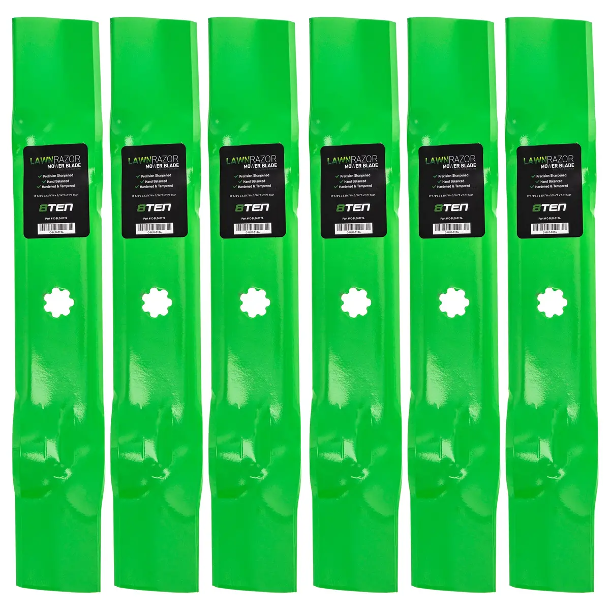 Lawnrazor Mulching Blade For John Deere Gy20852 Gx21784 Am141035 Am137757 | 6-Pack 1