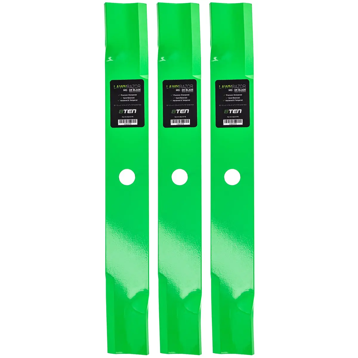 Lawnrazor High Lift Blade For John Deere M141785 Am100538 M87622 M74175 M126098 Am104586 | 3-Pack 1
