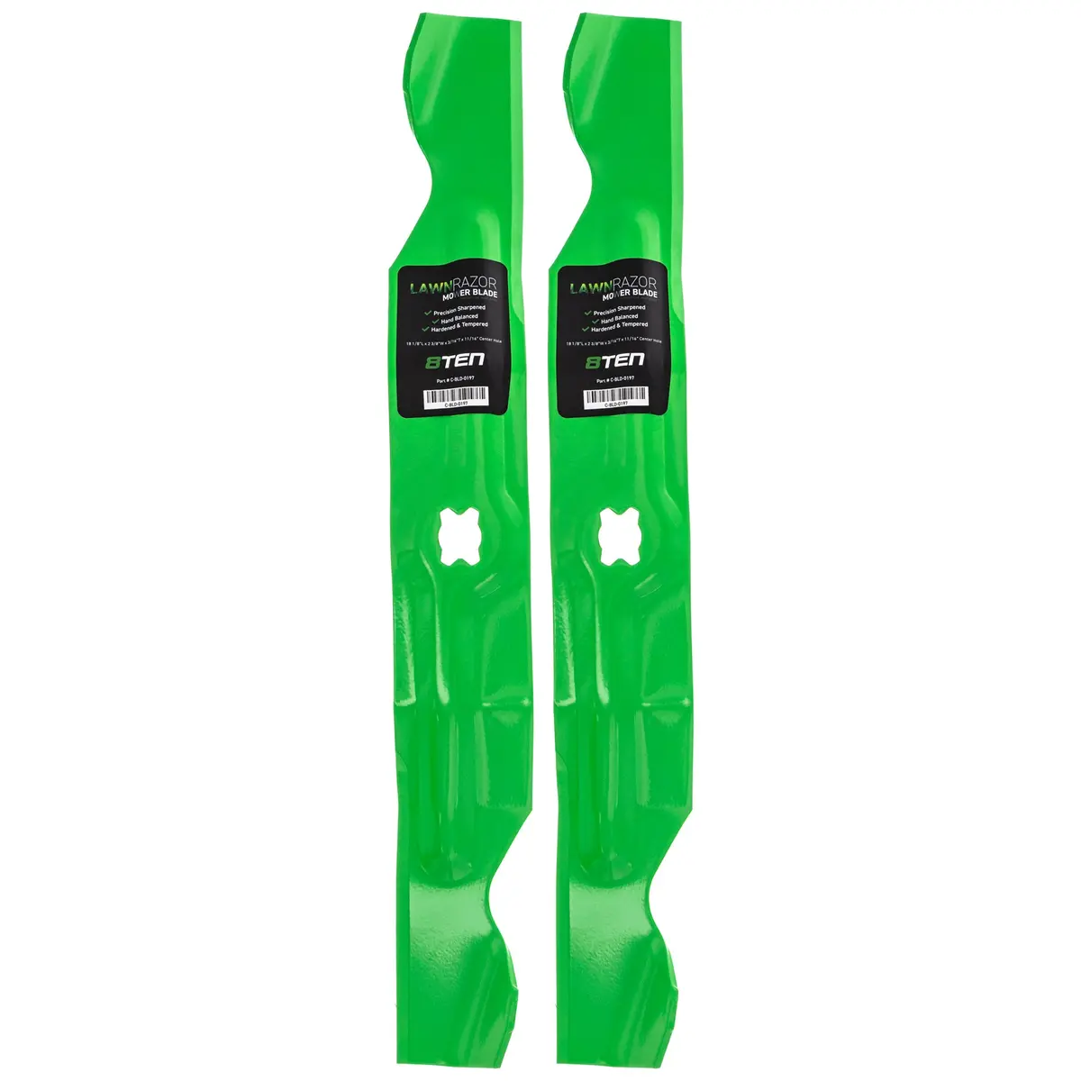Lawnrazor Notched High Lift Blade For Cub Cadet Mtd Troy-Bilt 742-04154 942-04154 942-04154A | 2-Pack 1