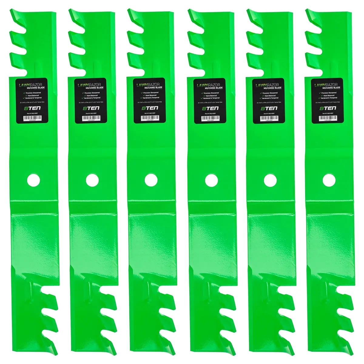 Lawnrazor Toothed Blade For Cub Cadet Craftsman Columbia 02005019-X 02005019P-X 742-04415-X | 6-Pack 1