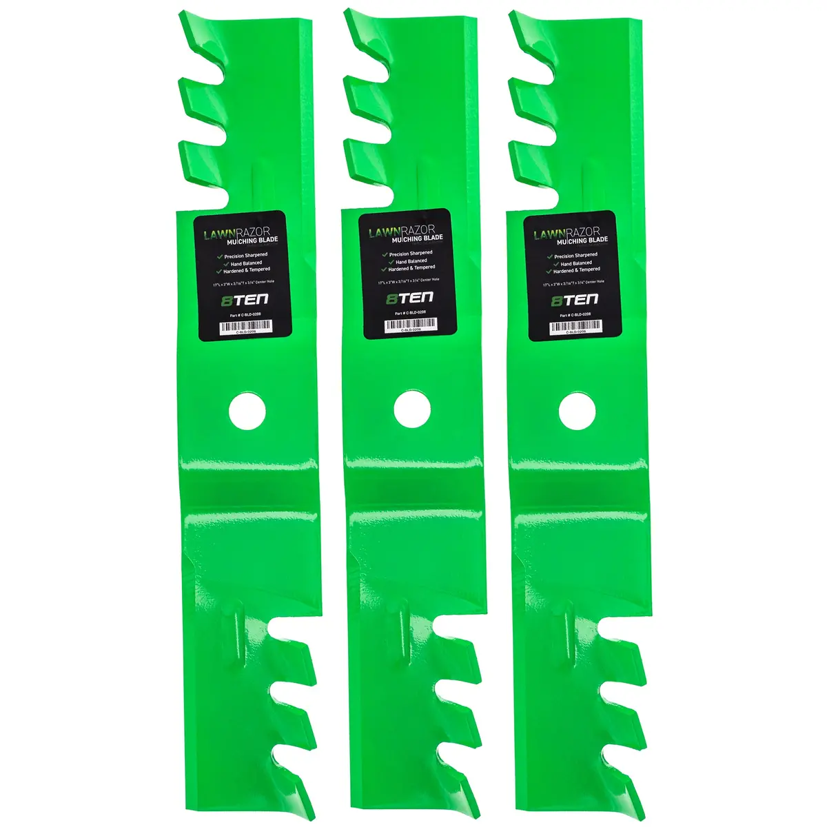 Lawnrazor Toothed Blade For Cub Cadet Craftsman 02005017-X 942-04417-X 742-04417-X 02005017P-X | 3-Pack 1