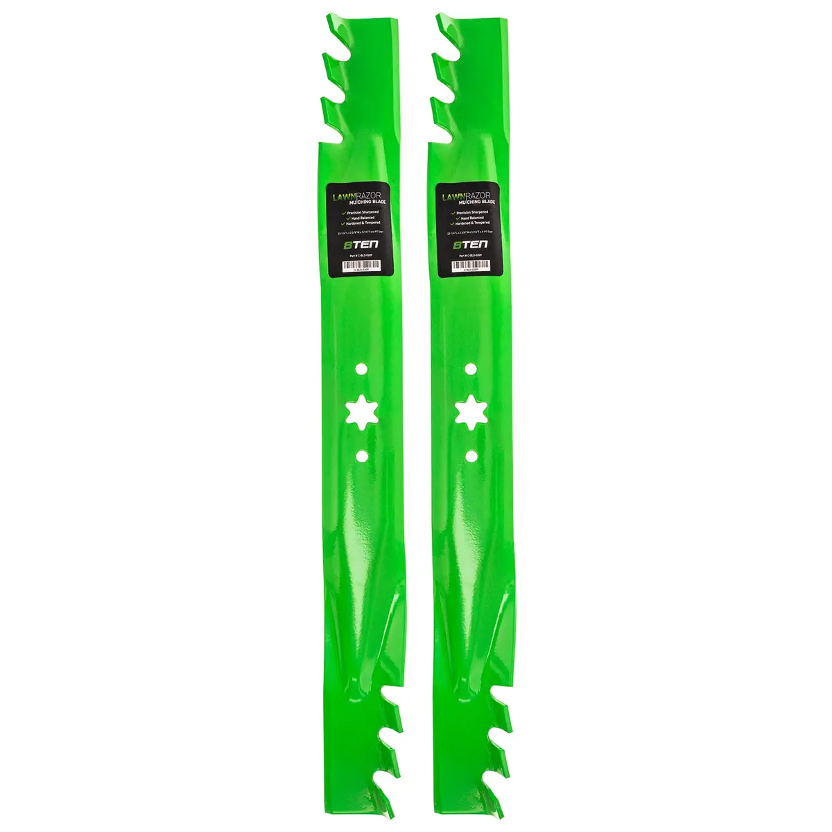 Lawnrazor Toothed Blade For Troy-Bilt Cub Cadet Craftsman 942-04290 742-04290 742-04244 942-04244 | 2-Pack 1