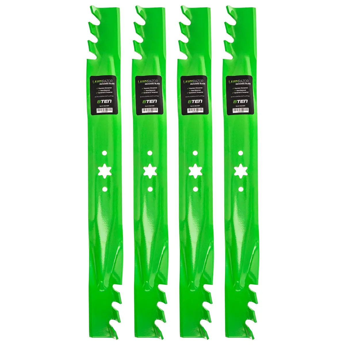 Lawnrazor Toothed Blade For Troy-Bilt Cub Cadet Craftsman 942-04290 742-04290 742-04244 942-04244 | 4-Pack 1