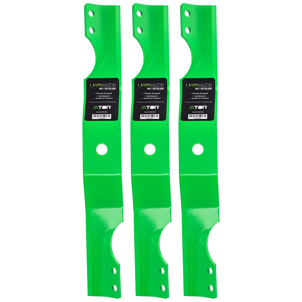 Lawnrazor Notched Notched Medium Lift Blade For Ariens Gravely 03971900 03746500 | 3-Pack 1