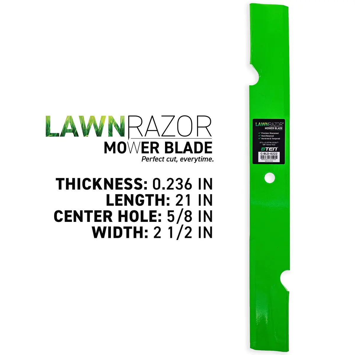 Lawnrazor Air Lift Notched Blade For Scag 482881 | 3-Pack 2