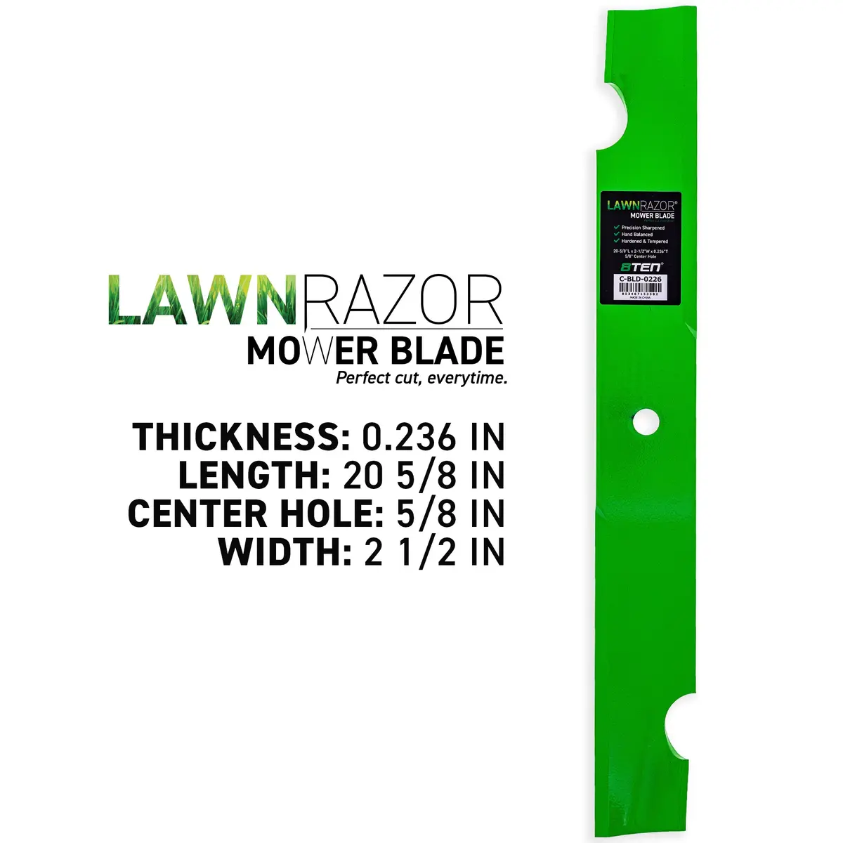 Lawnrazor Blade For Bad Boy 60 Inch 038-6060-00 Notched High Lift 3 Pack 2