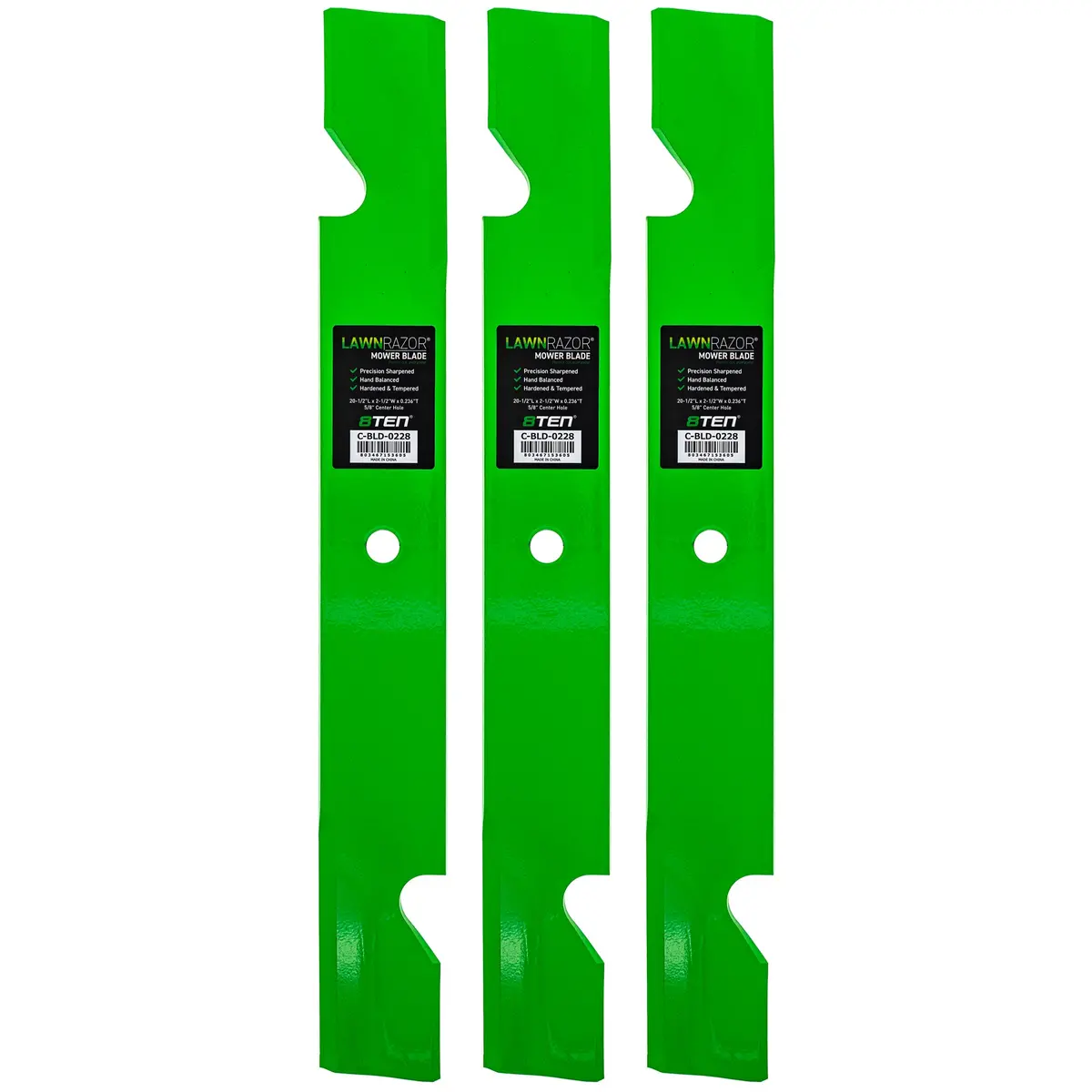 Lawnrazor Notched High Lift Blade For Exmark Toro 103-2530 103-2530-S 1-633483 133-2127 | 3-Pack 1