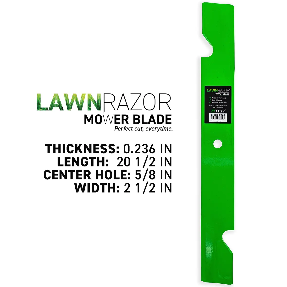 Lawnrazor Notched High Lift Blade For Exmark Toro 103-2530 103-2530-S 1-633483 133-2127 | 3-Pack 2