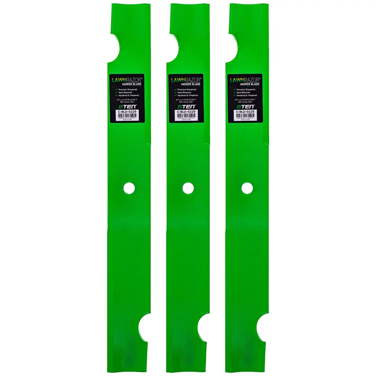 Lawnrazor Notched High Lift Blade For Ferris 1520842 5020842 1520842S 038-6080-00 5020842S | 3-Pack 1