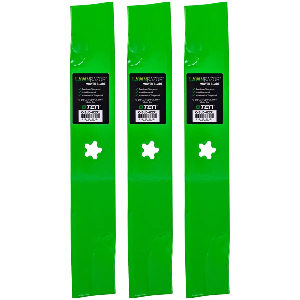 Lawnrazor High Lift Blade For Husqvarna Jonsered 539113425 | 3-Pack 1