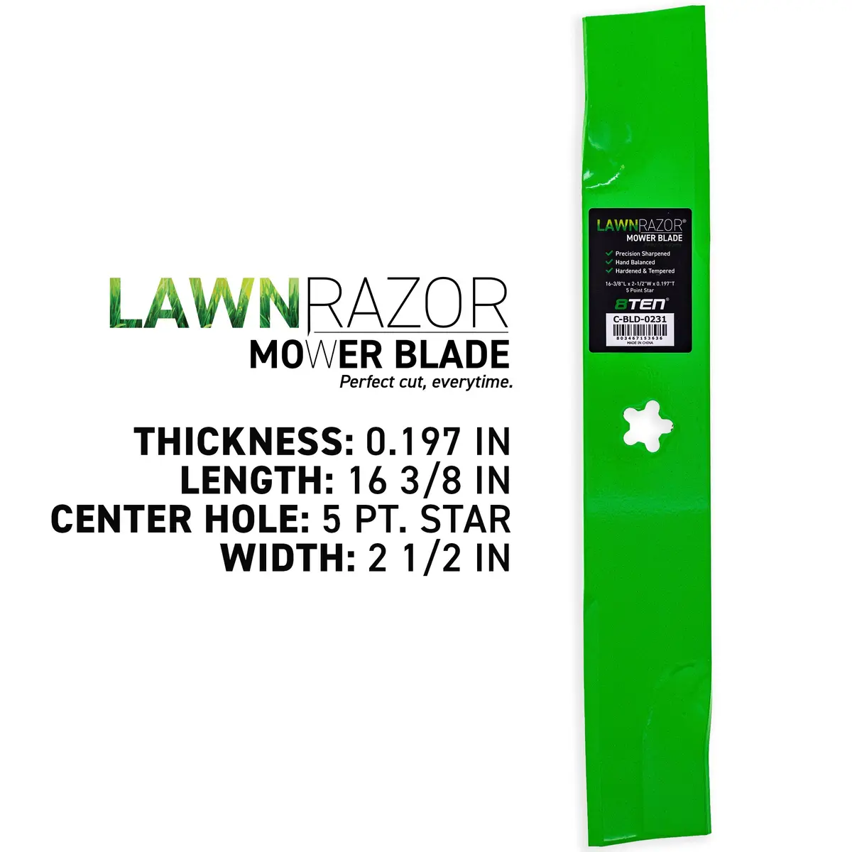 Lawnrazor High Lift Blade For Husqvarna Jonsered 539113425 | 3-Pack 2