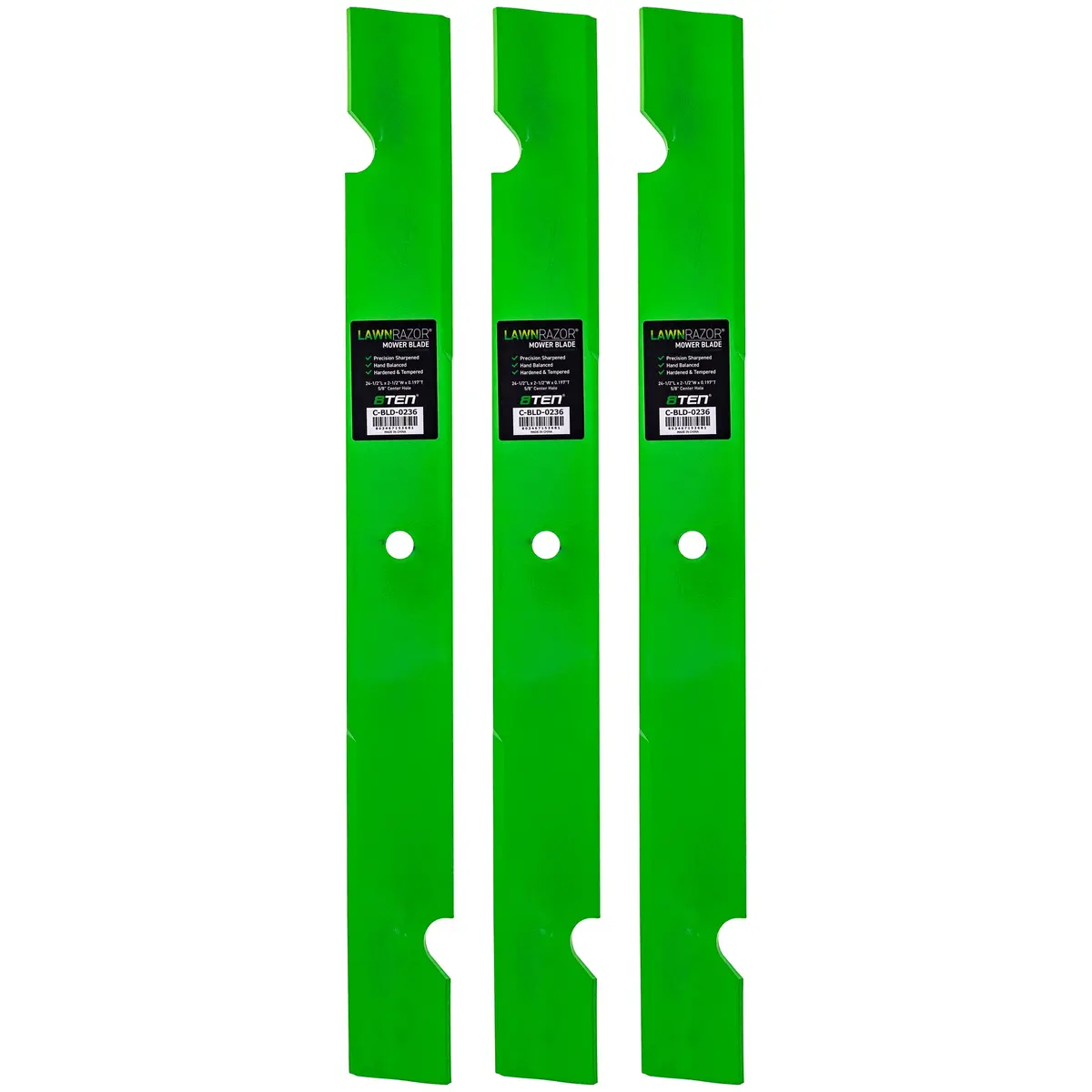 Lawnrazor Notched High Lift Blade For Scag 481709 | 3-Pack 1