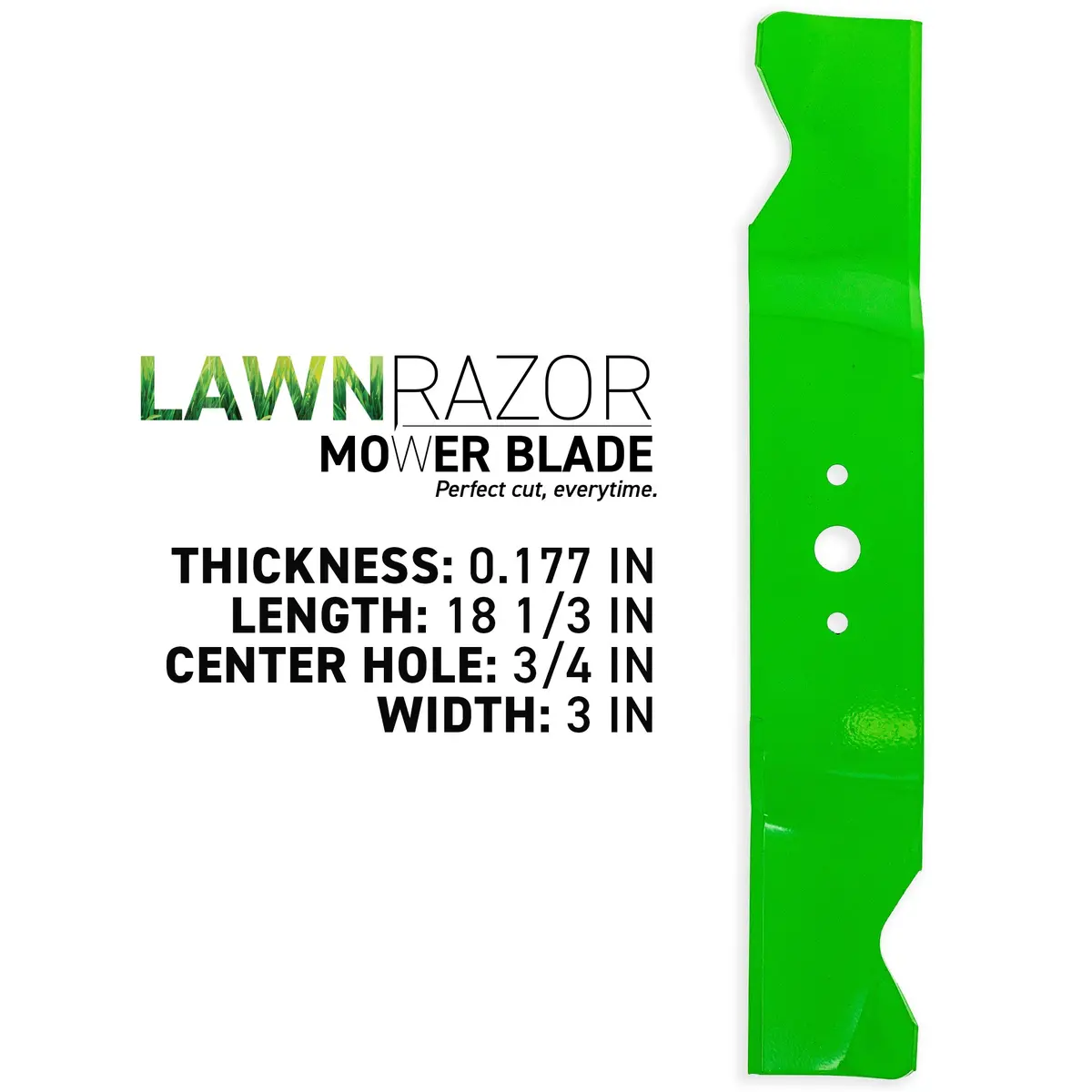 Lawnrazor Mulching Blade For Cub Cadet White Outdoor 759-3820 742-3013 742-3013-0637 742P3013a | 3-Pack 2