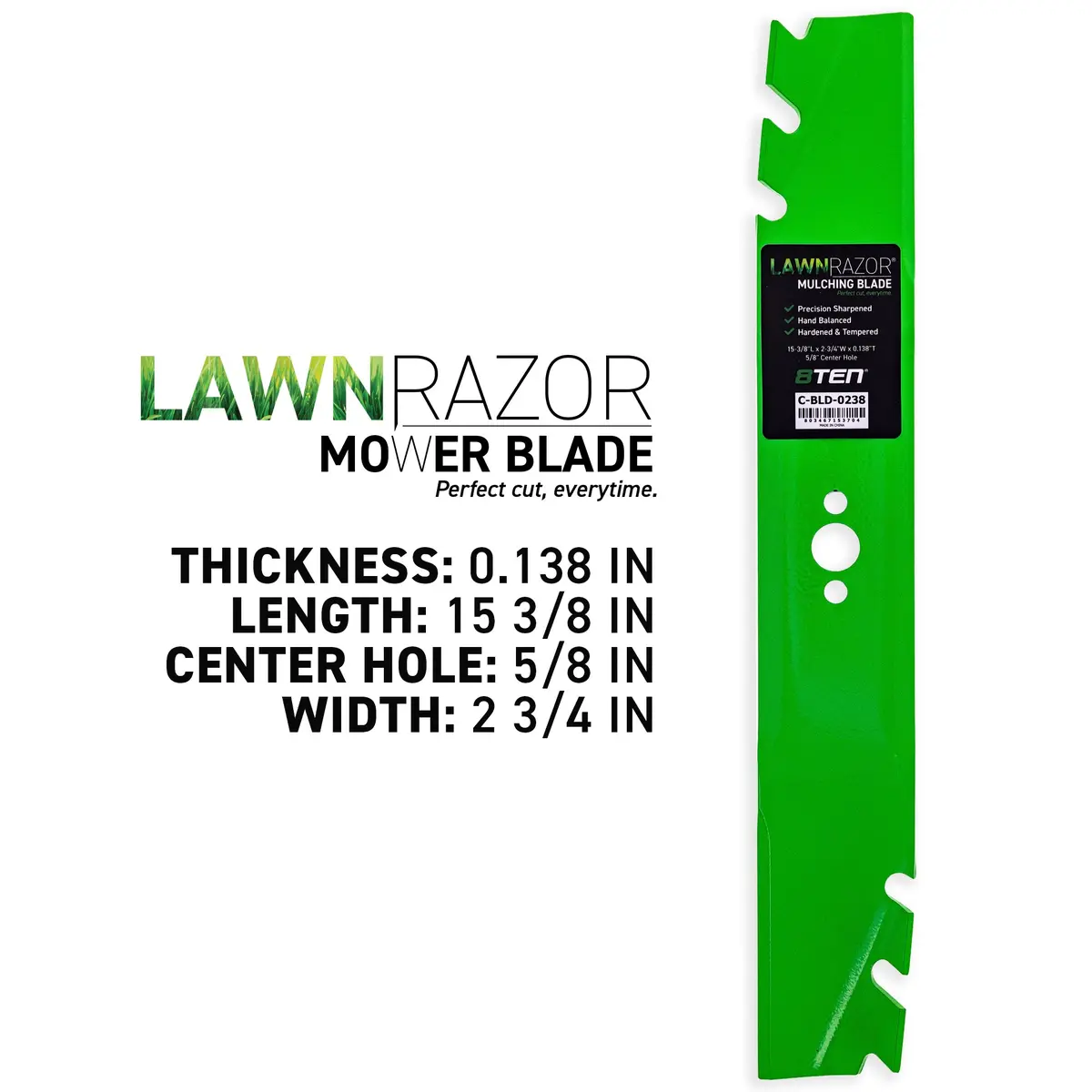 Lawnrazor Toothed Blade For Toro Exmark 116-6358-03 116-6358 116-6358-S | 2-Pack 2