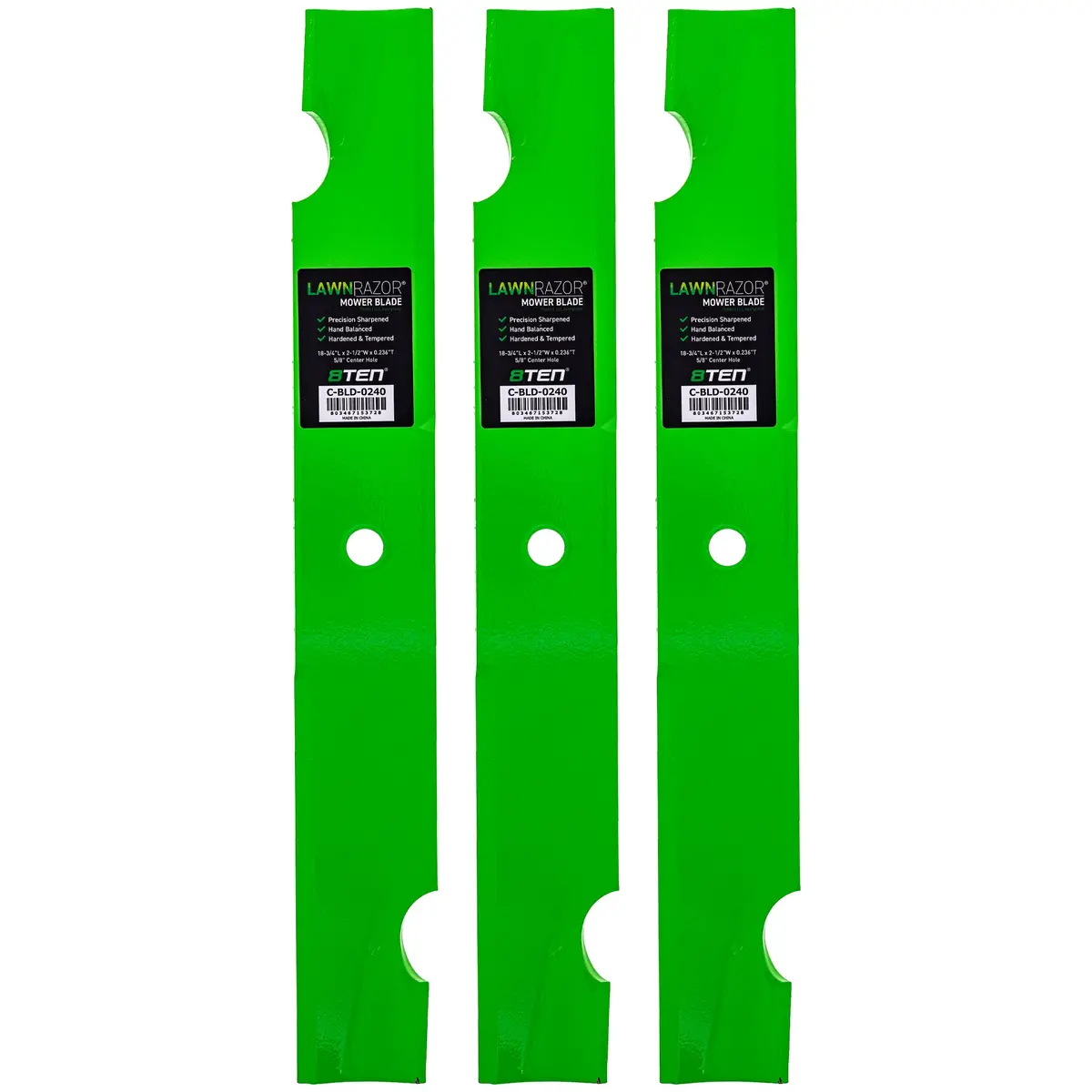 Lawnrazor Blade For Bad Boy Czt 54 Inch 038-0001-00 Notched High Lift 3 Pack 1
