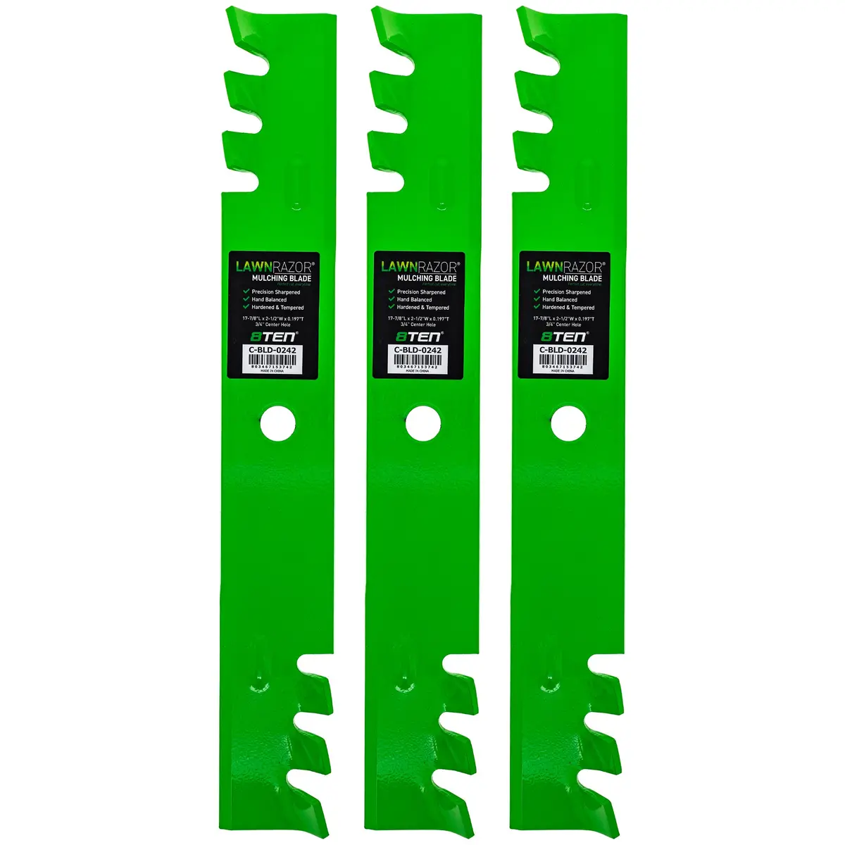 Lawnrazor Blade For Cub Cadet Z-Force 50 Inch 01010168-X Toothed 3 Pack 1