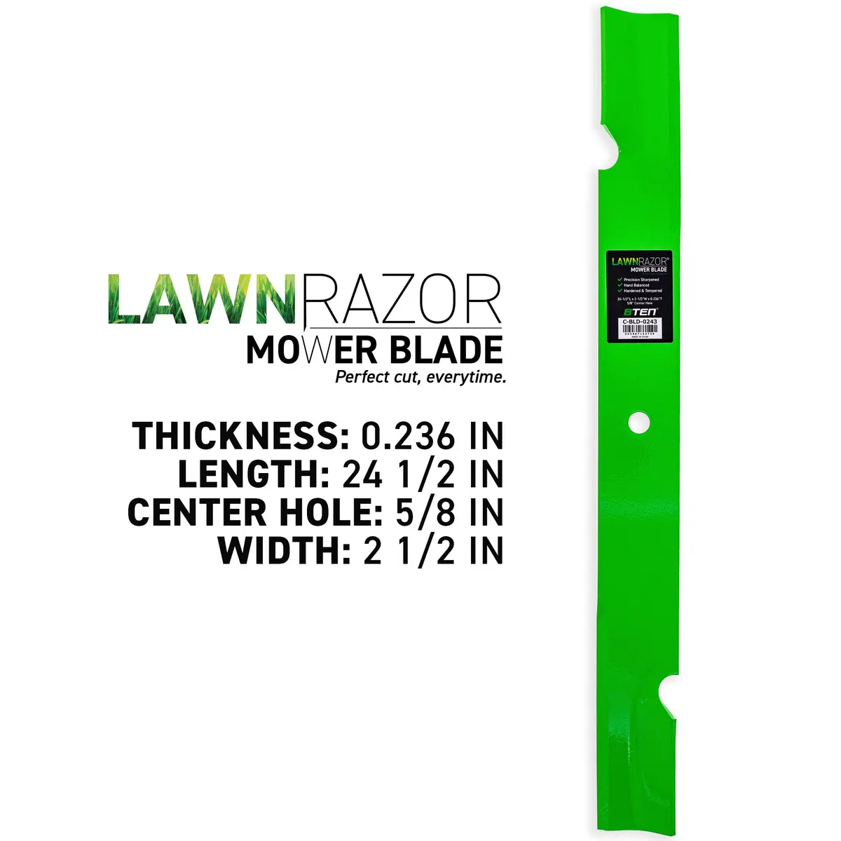 Lawnrazor Notched High Lift Blade For Scag Toro 482882 105-7784-03 105-7784 482949 | 3-Pack 2
