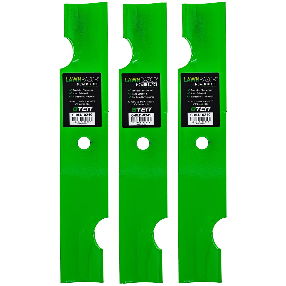 Lawnrazor Blade Bad Boy Mz Magnum 42 Inch 038-4221-00 Notched High Lift 3 Pack 1