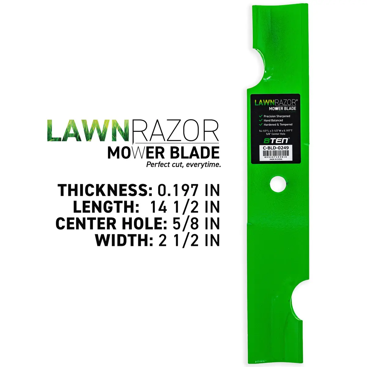 Lawnrazor Blade Bad Boy Mz Magnum 42 Inch 038-4221-00 Notched High Lift 3 Pack 2