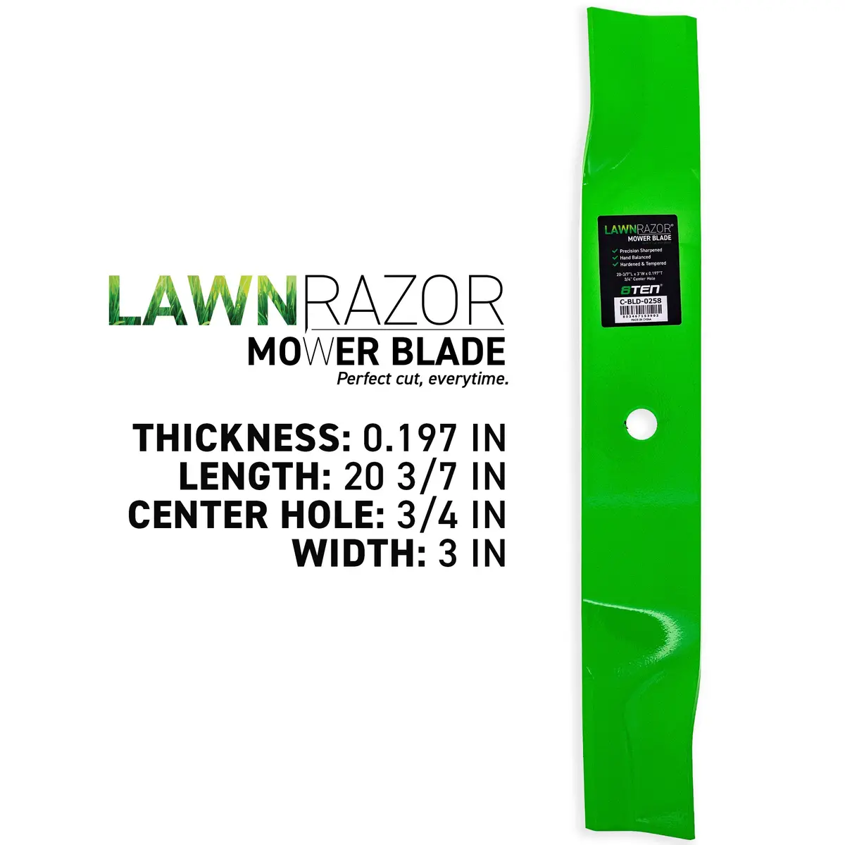 Lawnrazor High Lift Blade For Cub Cadet Mtd Pro 01004719 01004719-0637 01001805 01003805 759-04013 | 3-Pack 2