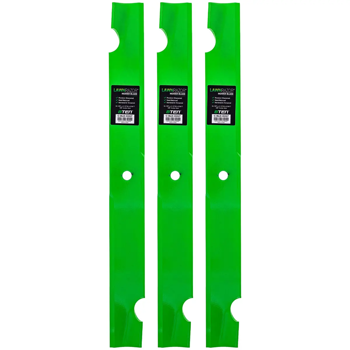 Lawnrazor Blade Bad Boy Outlaw 72 Inch Deck 038-7230-00 Notched High Lift 3 Pack 1