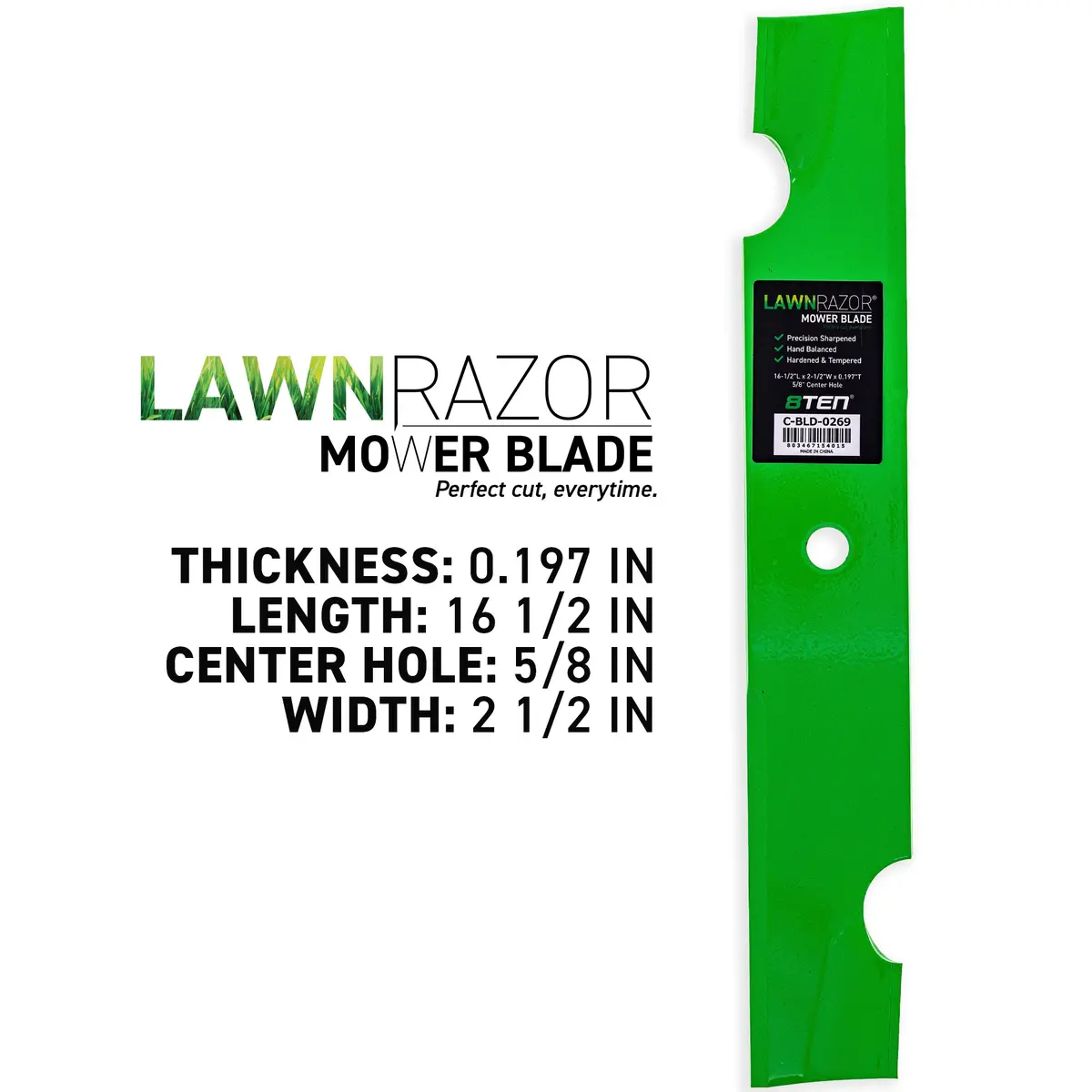 Lawnrazor Blade Bad Boy Magnum 48 Inch Deck 038-4826-00 Notched High Lift 3 Pack 2