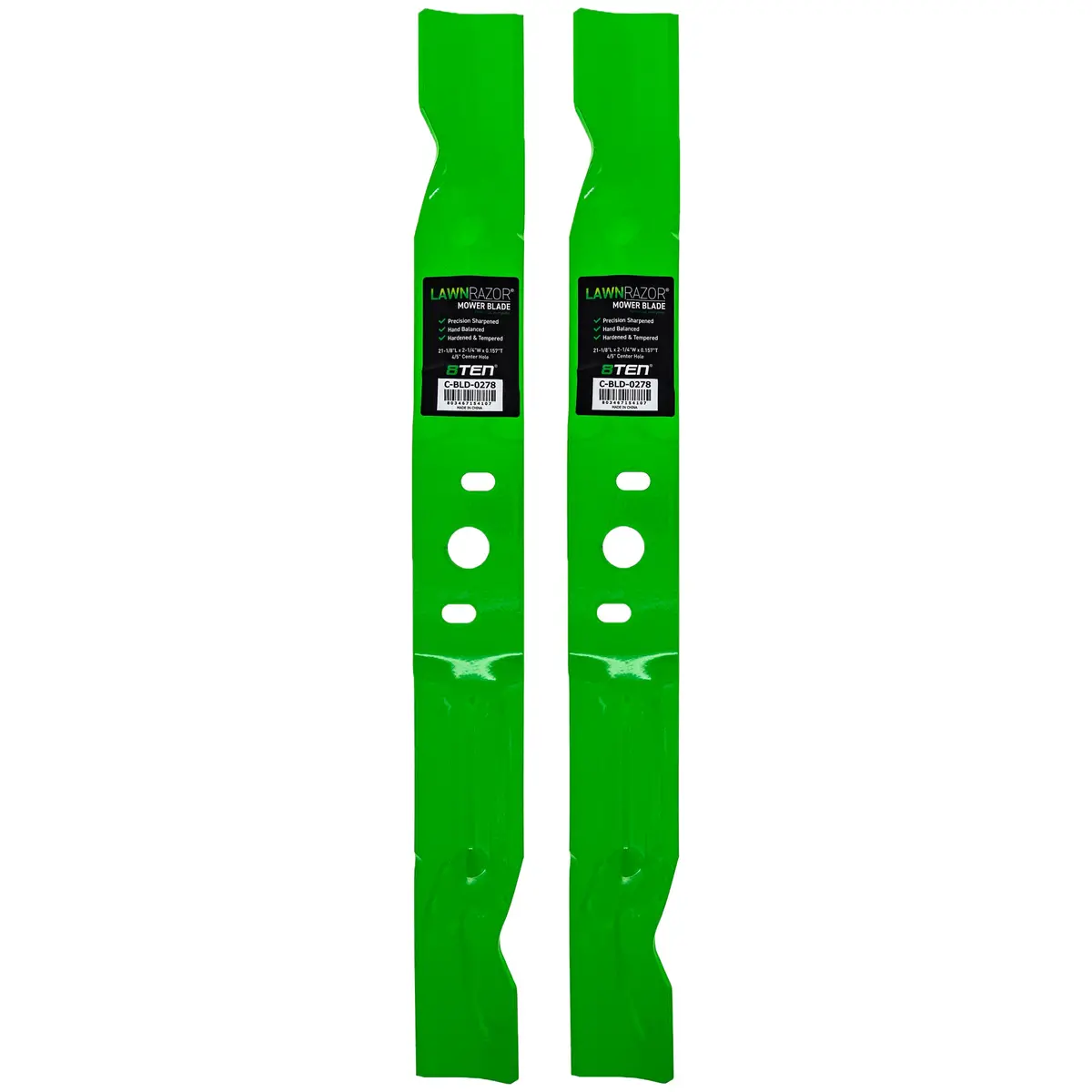 Lawnrazor Notched High Lift Blade For Husqvarna 580921201 | 2-Pack 1