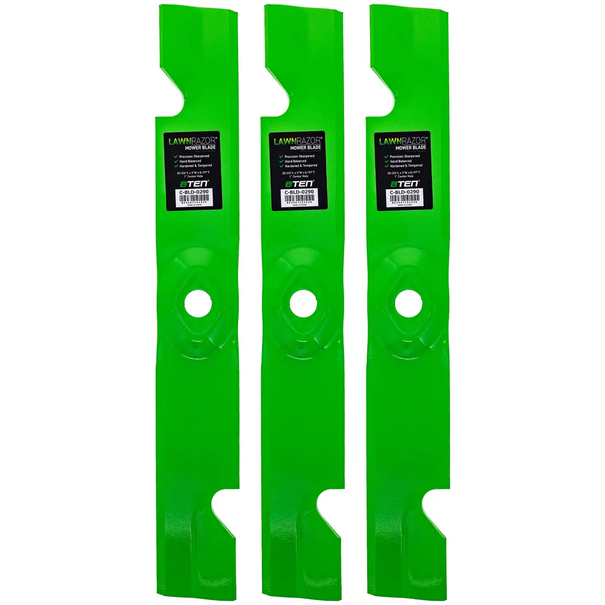 Lawnrazor Notched High Lift Blade For Exmark 103-8244 109-6463-S 103-8244-S 109-6463 103-8432-S | 3-Pack 1