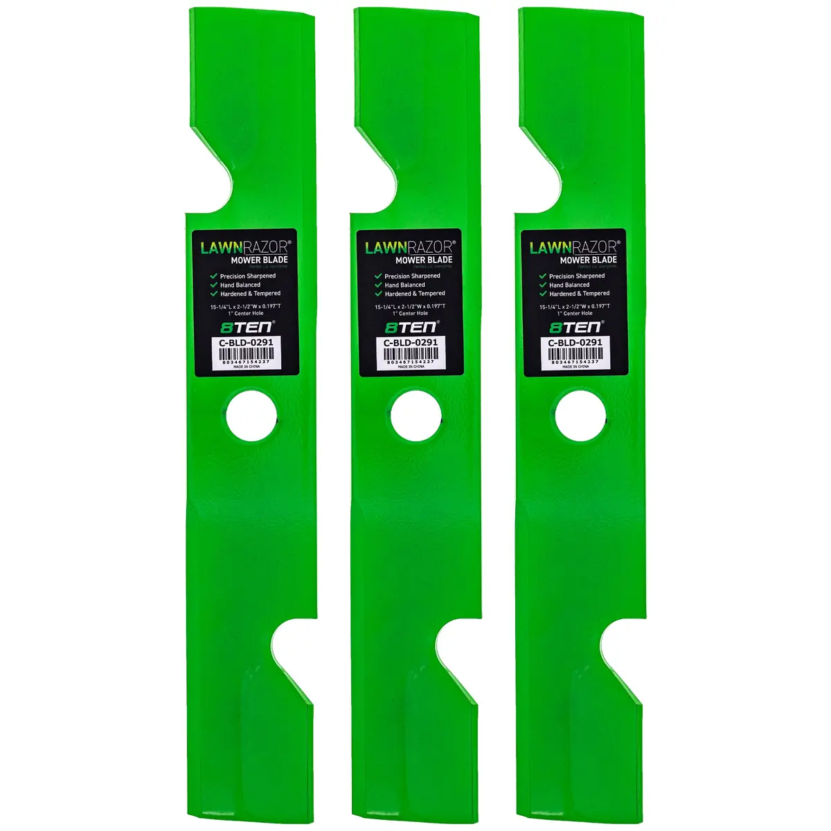 Lawnrazor Notched High Lift Blade For Exmark 103-6400 103-6400-S | 3-Pack 1