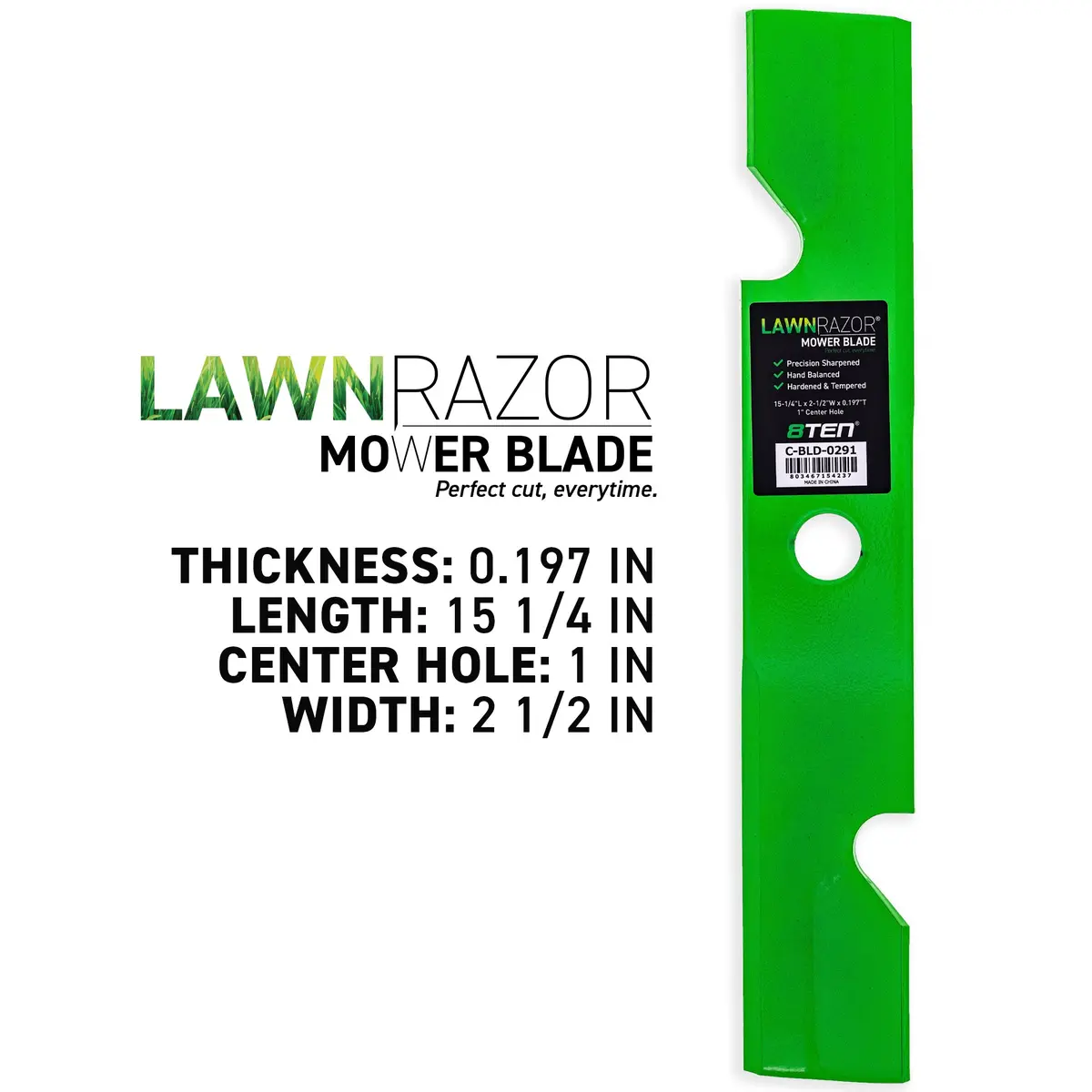 Lawnrazor Notched High Lift Blade For Exmark 103-6400 103-6400-S | 3-Pack 2