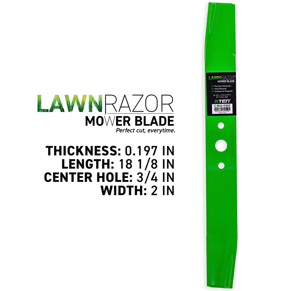 Lawnrazor High Lift Blade For Craftsman 1726453Yp | 3-Pack 2